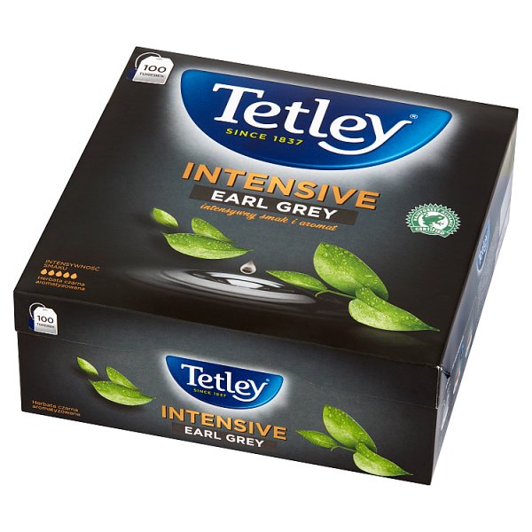 Tetley Intensive Earl Grey Herbata czarna 200 g (100 x 2 g)