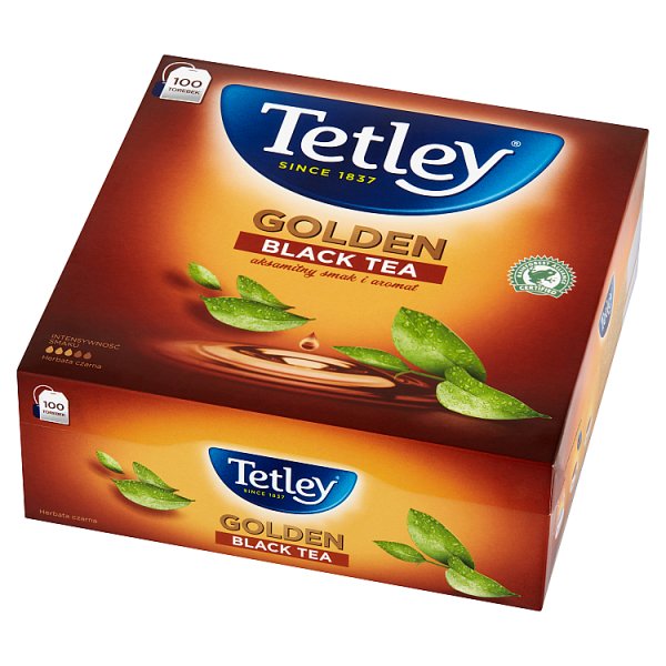 Tetley Golden Herbata czarna 200 g (100 x 2 g)
