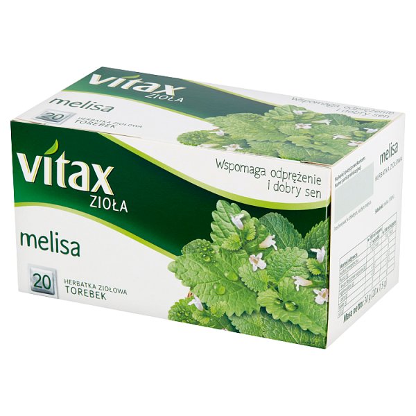 Vitax Zioła Herbatka ziołowa melisa 30 g (20 x 1,5 g)