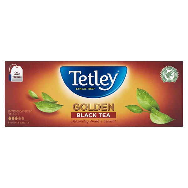 Tetley Golden Herbata czarna 50 g (25 x 2 g)