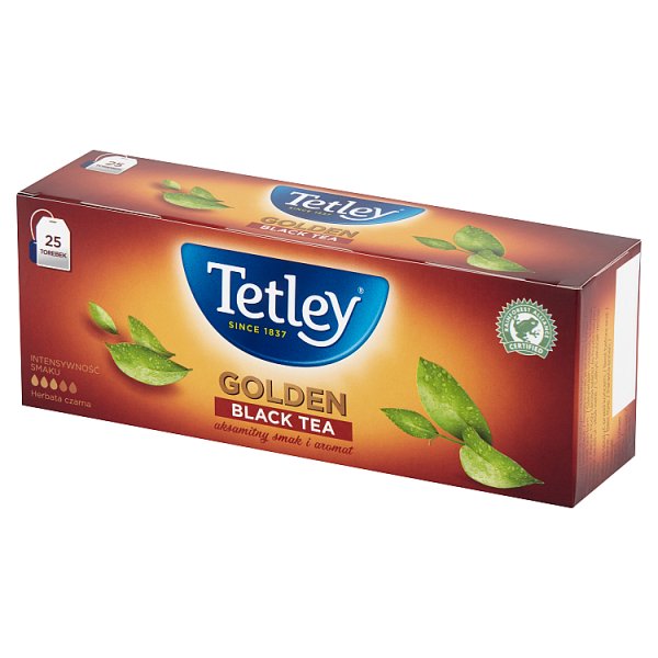 Tetley Golden Herbata czarna 50 g (25 x 2 g)