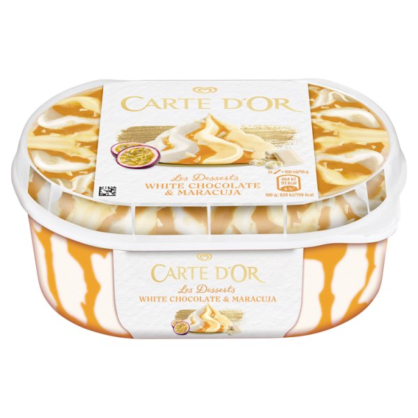 Carte D&#039;Or Les Desserts White Chocolate and Maracuja Lody 900 ml