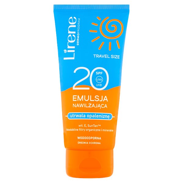 Lirene Emulsja nawilżająca utrwala opaleniznę SPF 20 90 ml