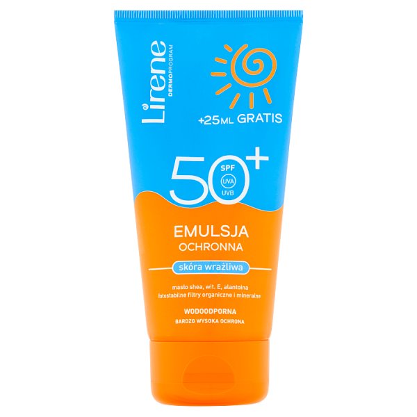 Lirene Emulsja ochronna skóra wrażliwa SPF 50+ 175 ml