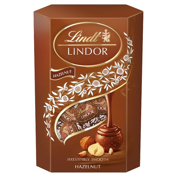 Lindt Lindor Praliny z czekolady mlecznej z orzechami laskowymi 200 g