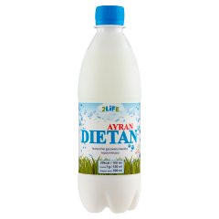 2Life Ayran Dietan Naturalnie gazowany kwaśny napój mleczny 500 ml