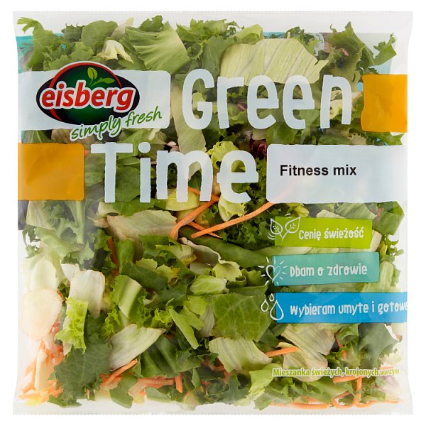 Eisberg Green Time Fitness mix Mieszanka świeżych krojonych warzyw 200 g