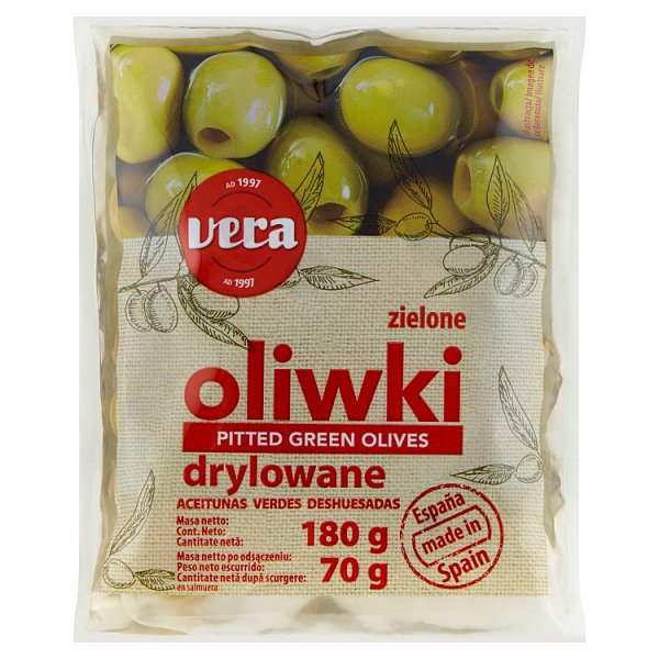 Vera Oliwki zielone drylowane 180 g