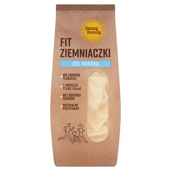 Sunny Family Fit Ziemniaczki Wafelki ziemniaczane sól morska 75 g