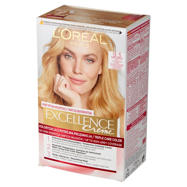 L&#039;Oréal Paris Excellence Farba do włosów bardzo jasny blond złocisty 9.3