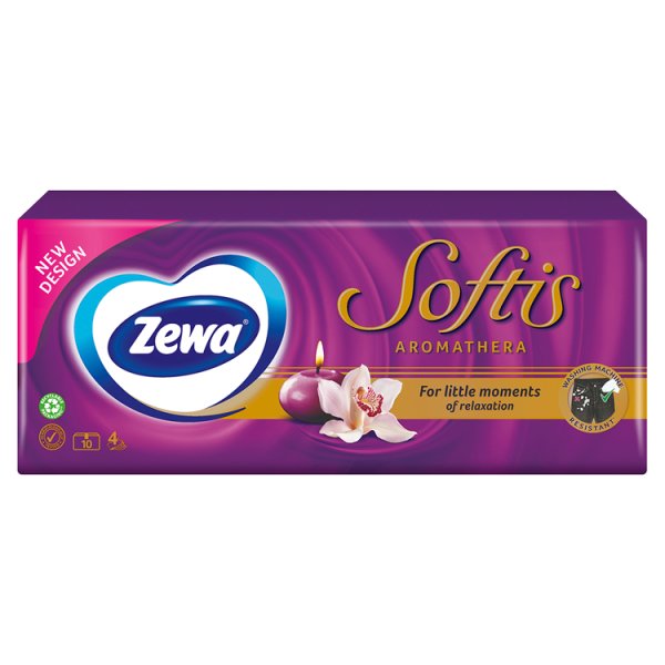 Zewa Softis Aromathera Chusteczki higieniczne 10 x 9 sztuk