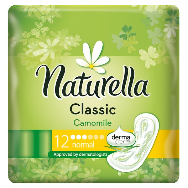 Naturella Classic Normal Camomile podpaski bez skrzydełek 12 sztuk