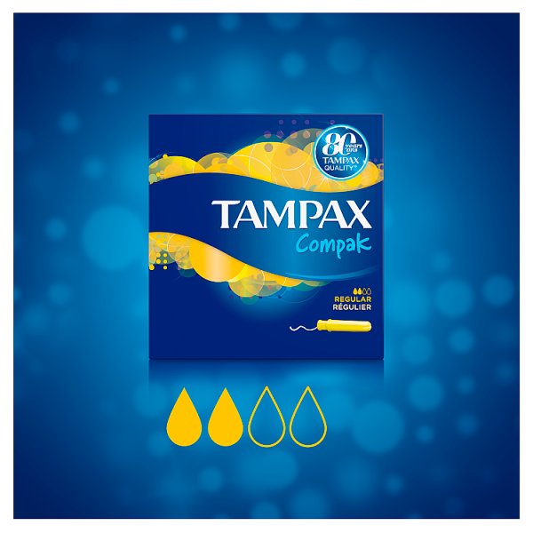 Tampax Compak Regular Tampony z aplikatorem, 8 sztuk