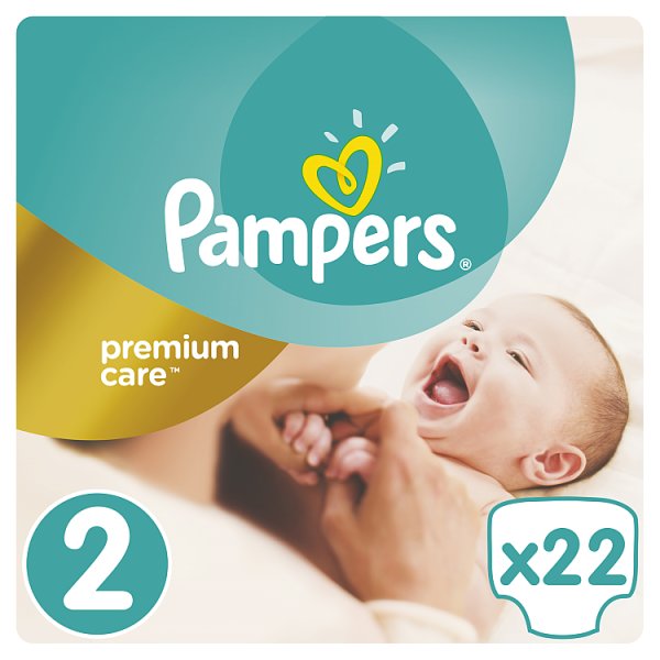 Pampers Premium Care rozmiar 2 (Mini), 3–6 kg, 22 pieluszki