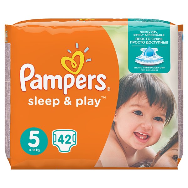 Pampers Sleep&amp;Play rozmiar 5 (Junior), 42 pieluszki