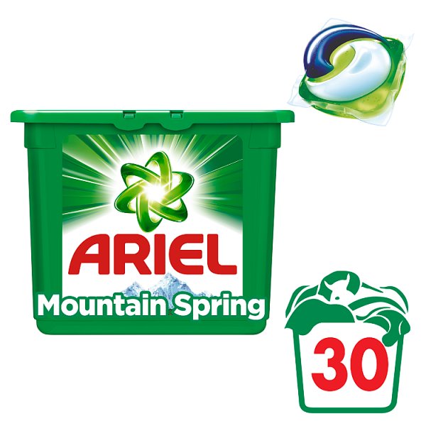 Ariel Mountain Spring Kapsułki do prania 3 w 1 30 prań