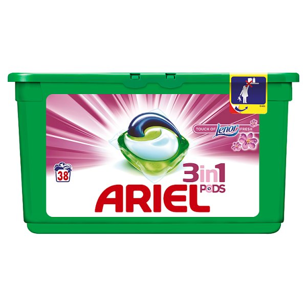 Ariel Touch of Lenor Fresh Kapsułki do prania 3 w 1 38 prań