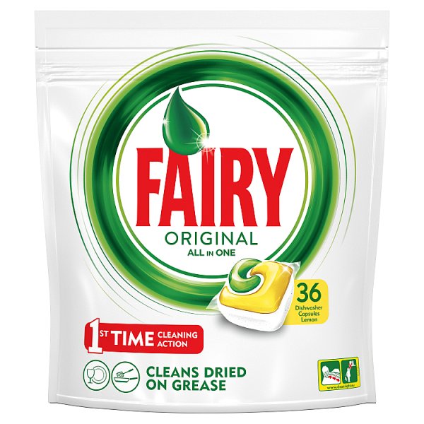 Fairy Original All In One Lemon Tabletki do zmywarki 36 sztuk