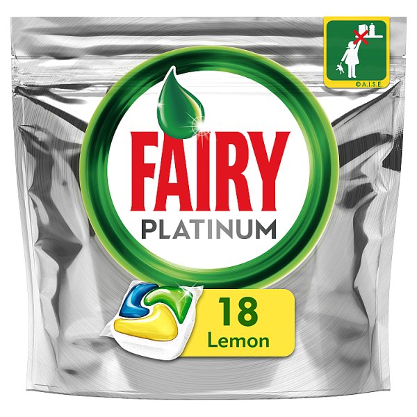 Fairy Platinum All in One Lemon Kapsułki do zmywarki 18 sztuk