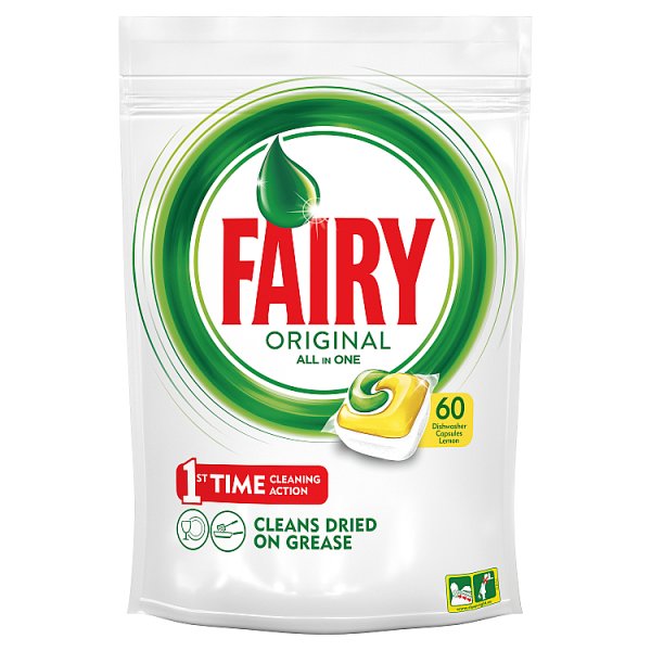 Fairy Original All In One Lemon Tabletki do zmywarki 60 sztuk