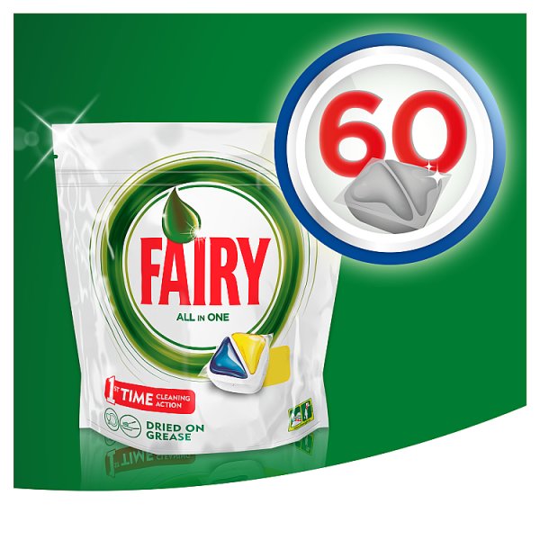 Fairy Original All In One Lemon Tabletki do zmywarki 60 sztuk