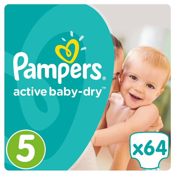 Pampers Active Baby-Dry rozmiar 5 (Junior), 64 pieluszki