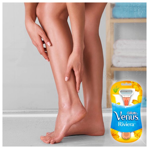 Gillette Venus Riviera Maszynki jednorazowe do golenia, 2 sztuki