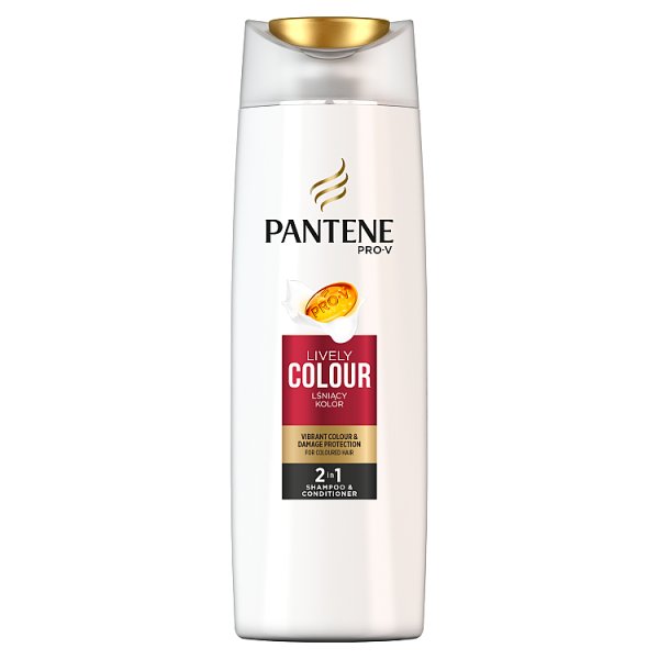 Pantene Pro-V Lśniący Kolor 2 w 1 Szampon z odżywką do włosów farbowanych 400 ml