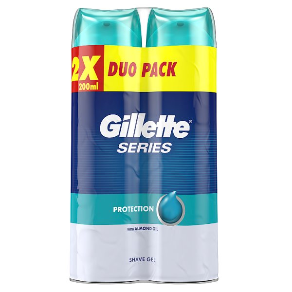 Gillette Series Protection Żel do golenia dla mężczyzn 2x200 ml