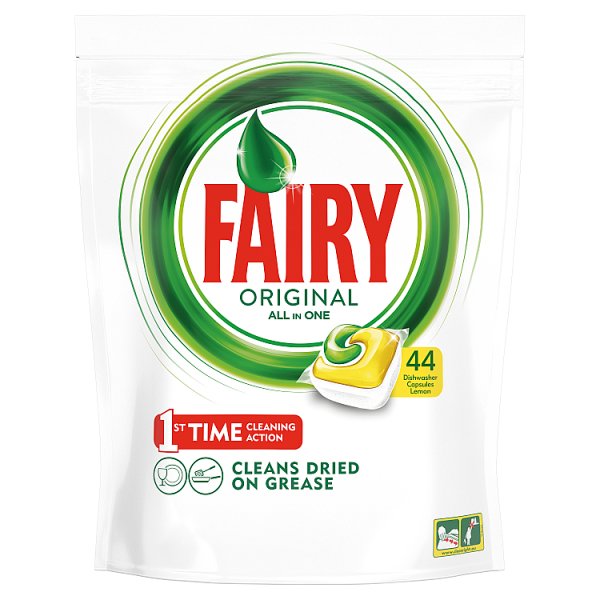 Fairy Original All In One Lemon Tabletki do zmywarki 44 sztuk