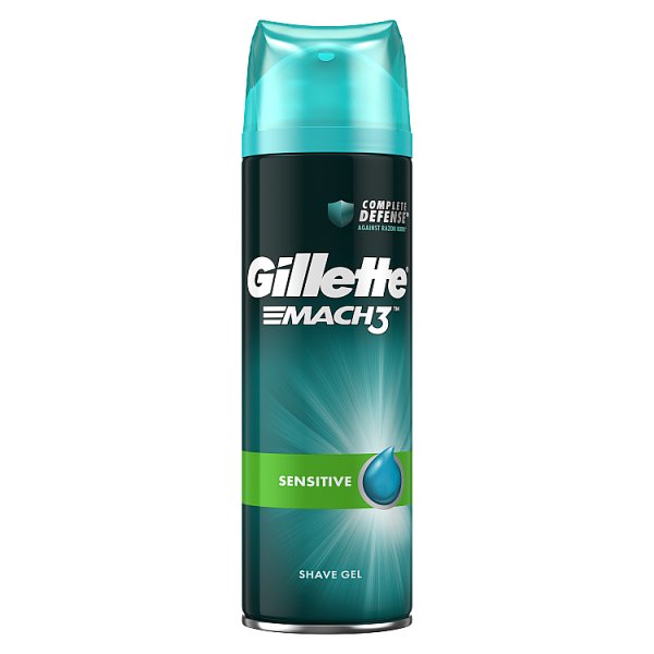 Gillette Mach3 Complete Defense Sensitive Żel do golenia dla mężczyzn 200 ml