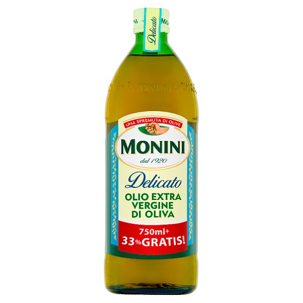 Monini Delicato Oliwa z oliwek najwyższej jakości z pierwszego tłoczenia 1000 ml
