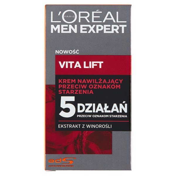 L&#039;Oreal Paris Men Expert Vita Lift Krem nawilżający przeciw oznakom starzenia 50 ml