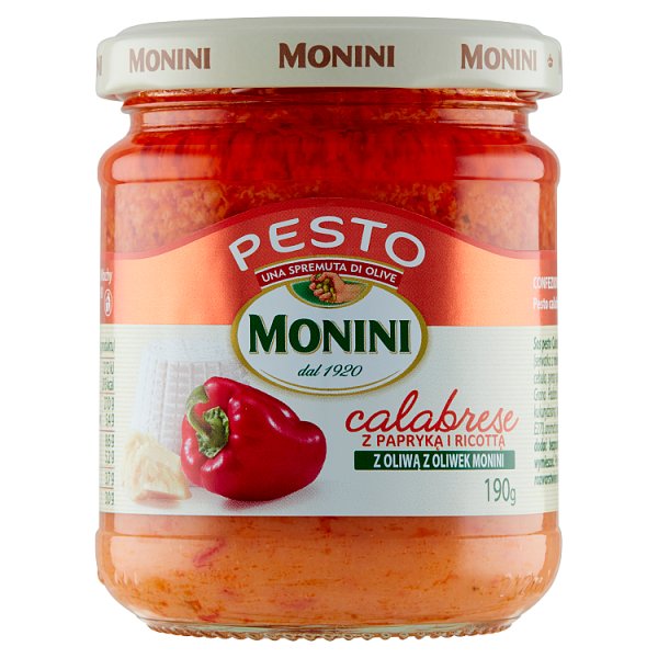 Monini Sos pesto Calabrese z papryką i ricottą 190 g