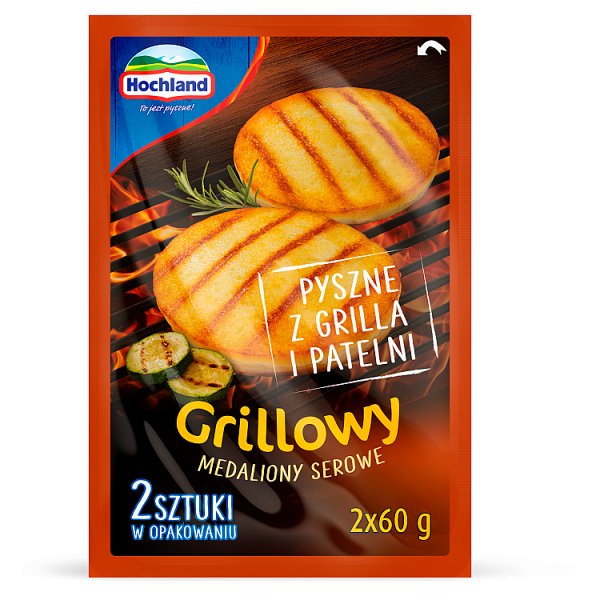 Hochland Grillowy Medaliony serowe 120 g (2 x 60 g)