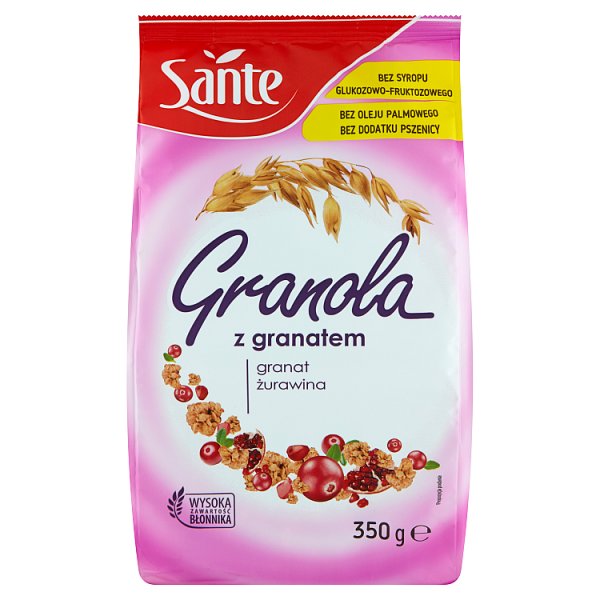 Sante Granola z granatem 350 g