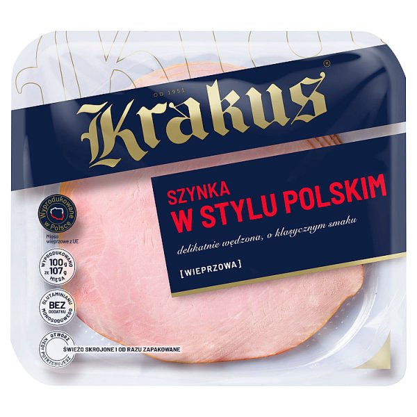 Krakus Szynka w stylu polskim wieprzowa 140 g