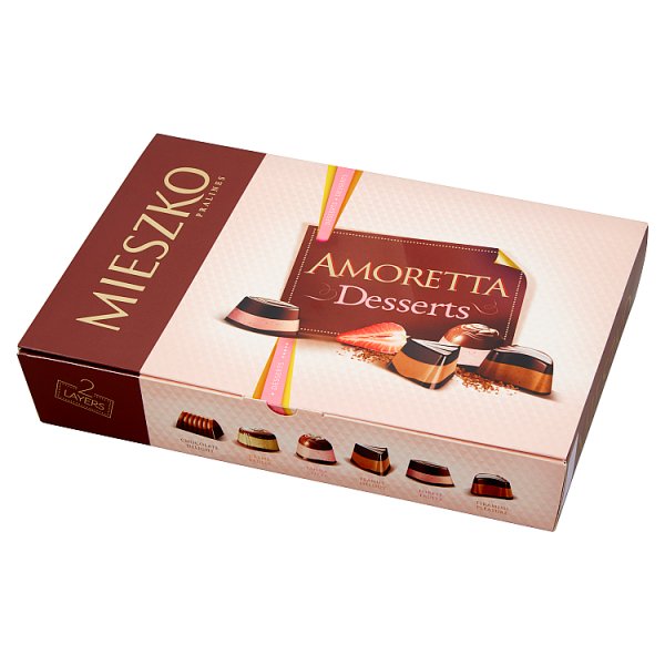 Mieszko Amoretta Desserts Praliny w czekoladzie 276 g