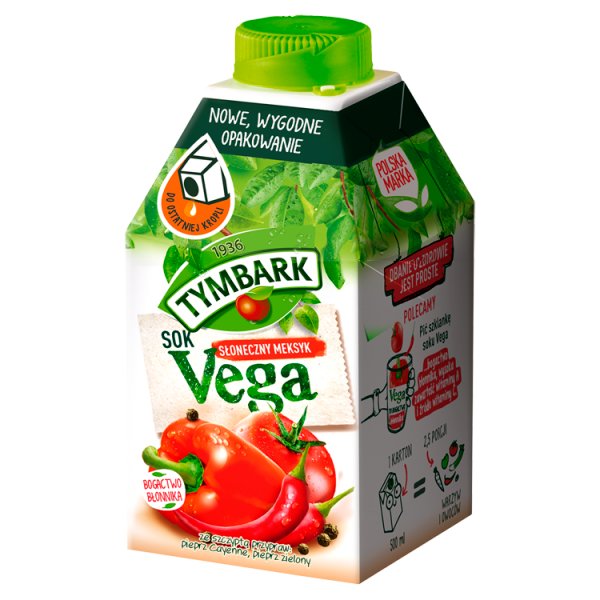 Tymbark Vega Sok z warzyw i owoców słoneczny Meksyk 500 ml