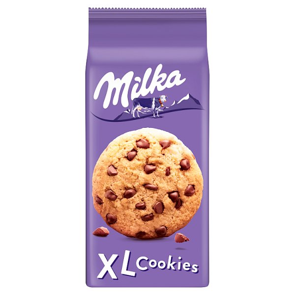 Milka XL Cookies Choco Ciastka z kawałkami czekolady mlecznej 184 g
