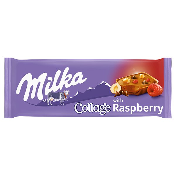 Milka Wyrób cukierniczy Collage with Raspberry 93 g