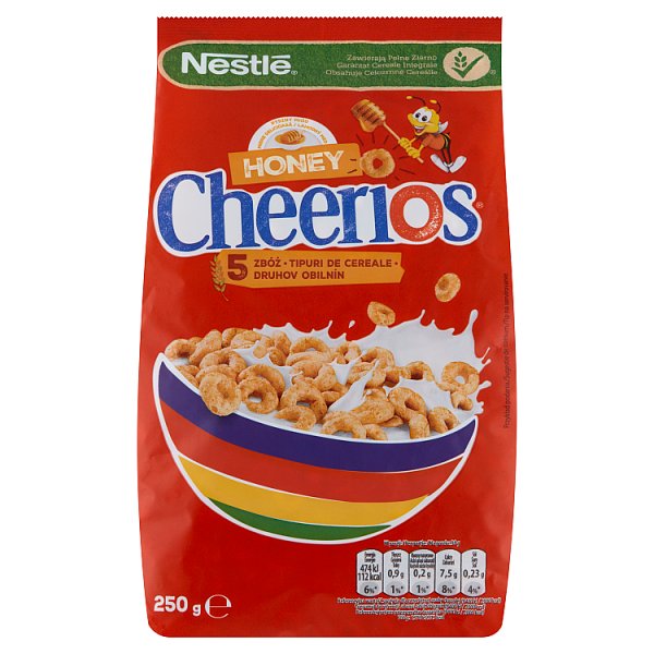 Nestlé Cheerios Miodowy Płatki śniadaniowe 250 g