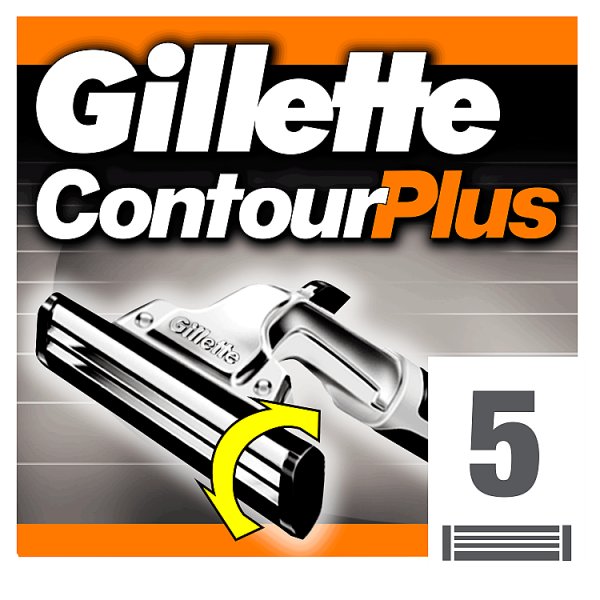 Gillette Contour Plus Ostrza wymienne do maszynki, 5 sztuk