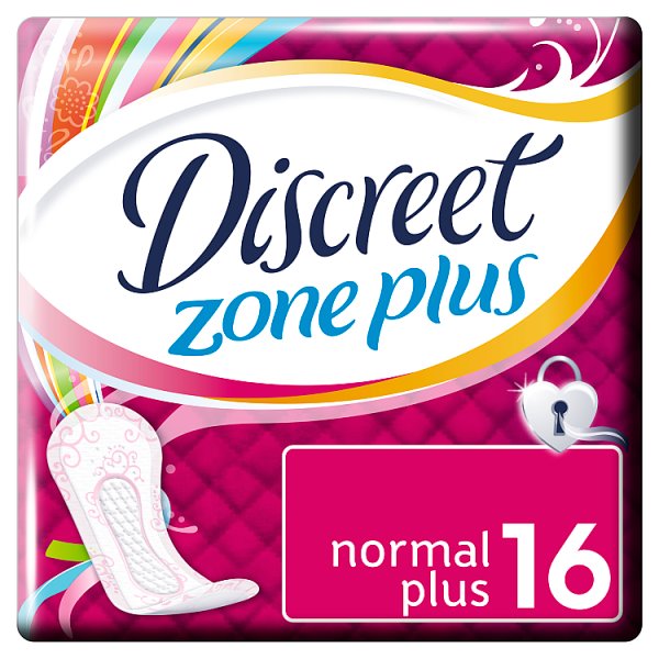 Discreet Zone Plus Normal wkładki higieniczne 16 sztuk