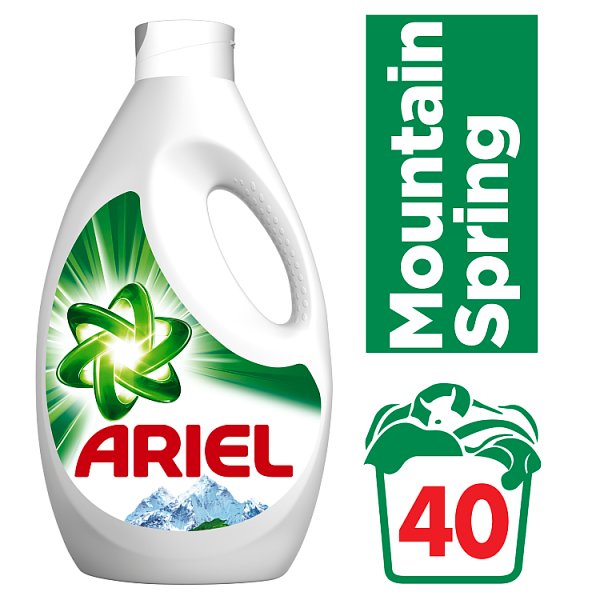 Ariel Mountain Spring Płyn do prania 2,6 l, 40 prań