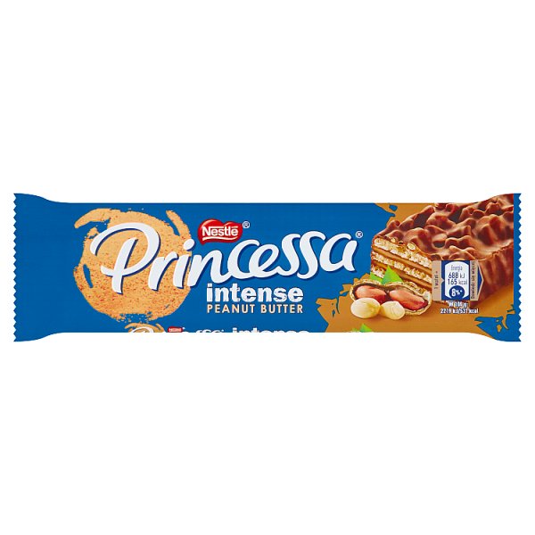 Princessa Intense Peanut Butter Wafel z kremem arachidowym oblany czekoladą mleczną 31 g