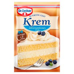Dr. Oetker Krem do tortów i ciast smak śmietankowy 120 g
