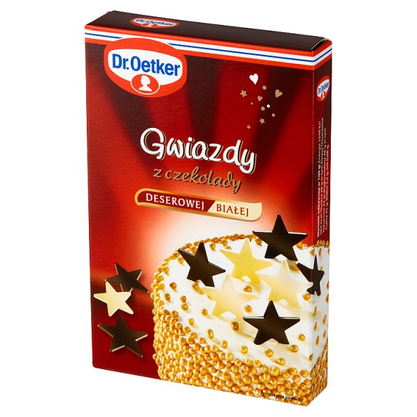 Dr. Oetker Gwiazdy z czekolady deserowej i białej 20 g (12 sztuk)