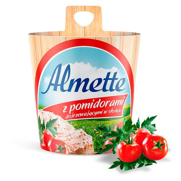Almette Puszysty serek twarogowy z pomidorami dojrzewającymi w słońcu 150 g