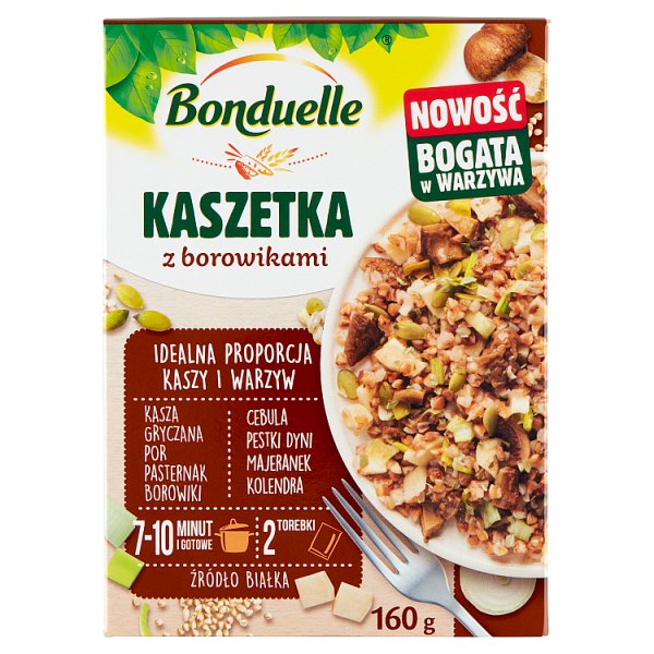 Bonduelle Kaszetka z borowikami 160 g (2 torebki)